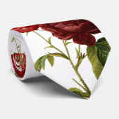 Verschilderen van dieprode  rozen stropdas (Opgerold)