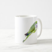 Verschilderen van groene papegaaien waterverf koffiemok (Voorkant rechts)