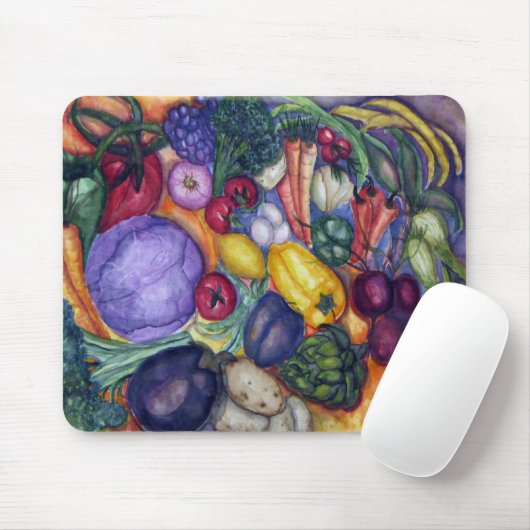 Verschilderen van groenten muismat (Met muis)