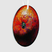 Verschilderen van pasta's van oranje citrusvruchte ornament (voorkant)