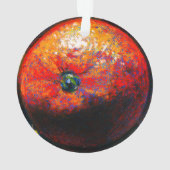 Verschilderen van pasta's van oranje citrusvruchte ornament (achterkant)