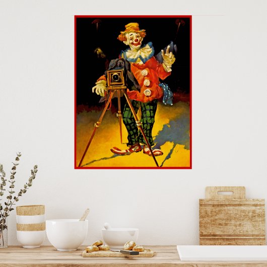 Verschilderen van poster met kast 16 (Keuken)