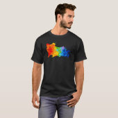 Verschilderhamster met schilfering Schilder Hamste T-shirt (Voorkant volledig)