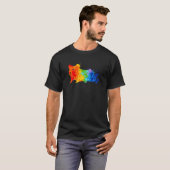 Verschilderhamster met schilfering Schilder Hamste T-shirt (Voorkant volledig)