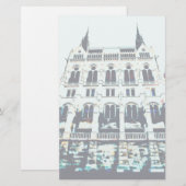 Verschildering van het Hongaarse parlement Briefpapier (Voorkant / Achterkant)