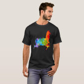 Verschilderverf Llama Drip Verf Llama T-shirt (Voorkant volledig)