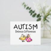 Verschillen in Autism Embrace Briefkaart (Staand voorkant)
