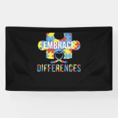 Verschillen in autisme stimuleren spandoek (Horizontaal)