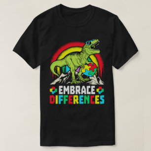 Verschillen in rex dinosaur autisme t-shirt