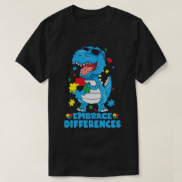 Verschillen in rex dinosaur autisme t-shirt