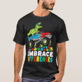 Verschillen in rex monster Truck Autism omhelzen T-shirt (Voorkant)