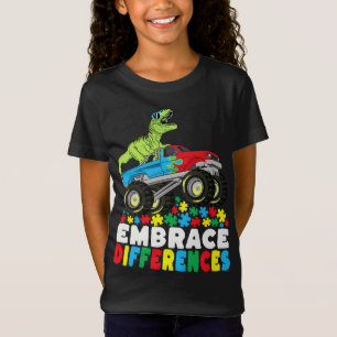 Verschillen in rex monster Truck Autism omhelzen T-shirt