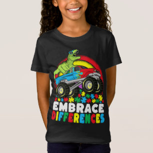 Verschillen in rex monster Truck Autism omhelzen T-shirt
