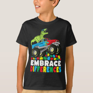 Verschillen in rex monster Truck Autism omhelzen T-shirt