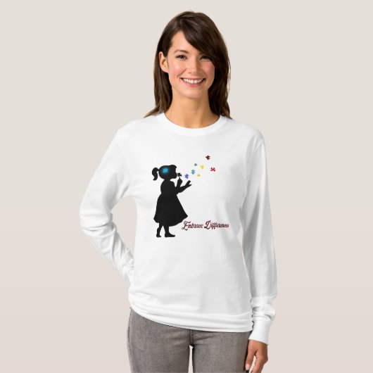 Verschillen in Shirt Autisme (Voorkant volledig)