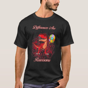 Verschillen Zijn Rawrsome Autisme Humor Sarcasme T-shirt