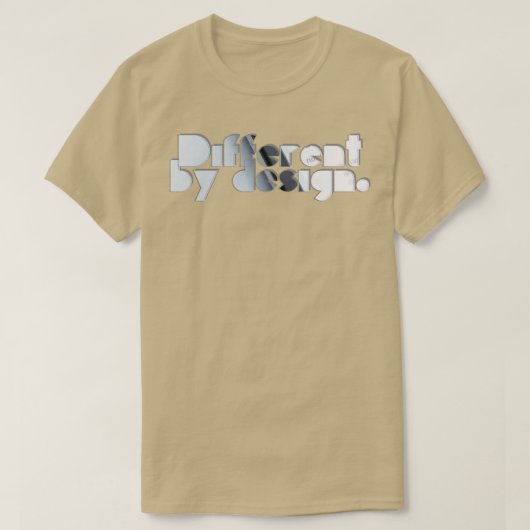 Verschillend door ontwerp t-shirt (Design voorkant)