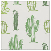 Verschillend groen cacti-patroon stof (Close Up)