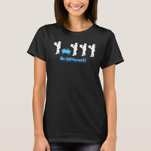 verschillend is Christkind anders  Kerstman T-shirt (Voorkant)