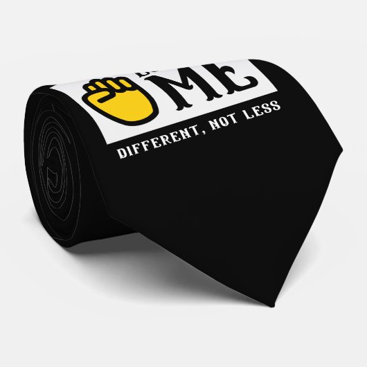 VERSCHILLEND, NIET MINDER gebarentaal bewustzijn Stropdas (Opgerold)