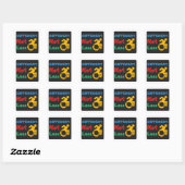 verschillend niet minder vierkante sticker (Vel)