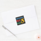 verschillend niet minder vierkante sticker (Envelop)