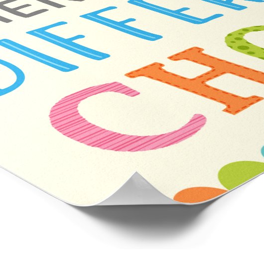 Verschillend resultaat verschillend Poster van de  (Hoek)