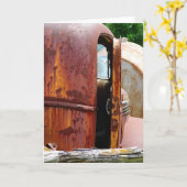 Verschillend Uitzicht oude vrachtwagen Kaart (Gele Bloem)