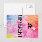 verschillend zijn briefkaart (Voorkant / Achterkant)