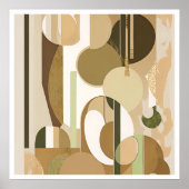 Verschillende Abstracte vormen en kleuren Poster (Voorkant)