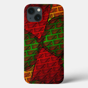Verschillende afbeeldingen montage, baksteen, rood Case-Mate iPhone case