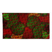 Verschillende afbeeldingen montage, baksteen, rood kussensloop (Achterkant-Rechts)