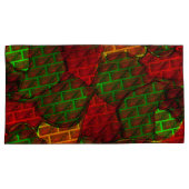 Verschillende afbeeldingen montage, baksteen, rood kussensloop (Voorkant-Rechts)