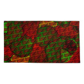 Verschillende afbeeldingen montage, baksteen, rood kussensloop (Achterkant-Links)