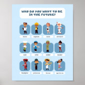 Verschillende banen Schoolonderwijs Leren Poster (Voorkant)