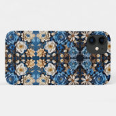 Verschillende blauwe bloemen | Prachtig bloemontwe Case-Mate iPhone Case (Achterkant (horizontaal))