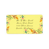 Verschillende bloem etiket (Voorkant)