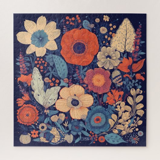 Verschillende bloemen puzzel (Verticaal)