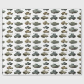 Verschillende British WW2 Tanks Cadeaupapier (Vlak)