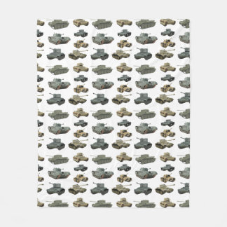 Verschillende British WW2 Tanks Fleece Deken