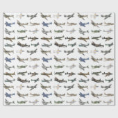 Verschillende Britse WW2-vliegtuigen Cadeaupapier (Vlak)