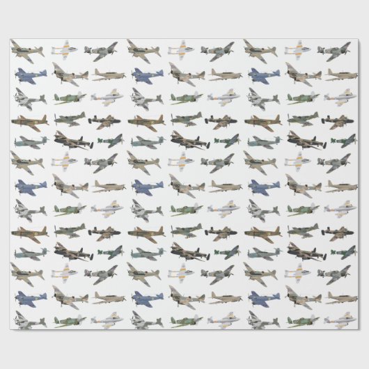 Verschillende Britse WW2-vliegtuigen Cadeaupapier (Vlak)