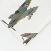 Verschillende Britse WW2-vliegtuigen  Fleece Deken (Hoek)