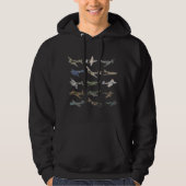 Verschillende Britse WW2-vliegtuigen Hoodie (Voorkant)