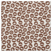 Verschillende bruine kronen stof (Swatch)