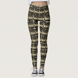 Verschillende bruine, verschillende gestreepte of  leggings