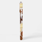 Verschillende chocolade bedekte marshmallows iPhone hoesje (Linkerkant)