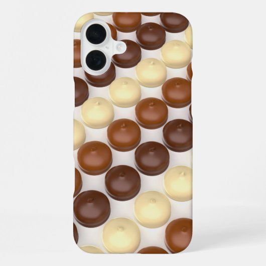 Verschillende chocolade bedekte marshmallows iPhone hoesje (Achterkant)