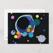Verschillende cirkels van Wassily Kandinsky Briefkaart (Voorkant / Achterkant)