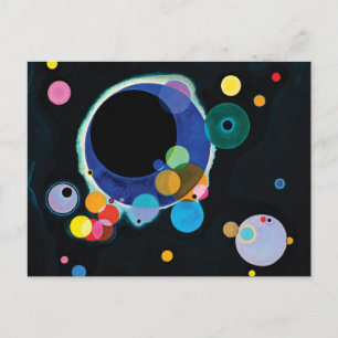 Verschillende cirkels van Wassily Kandinsky Briefkaart